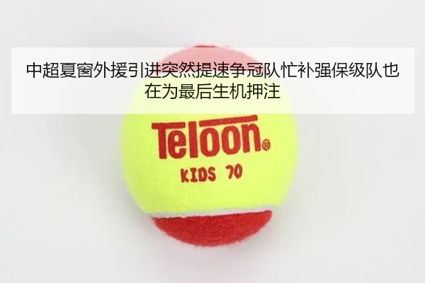 中超夏窗外援引进突然提速争冠队忙补强保级队也在为最后生机押注